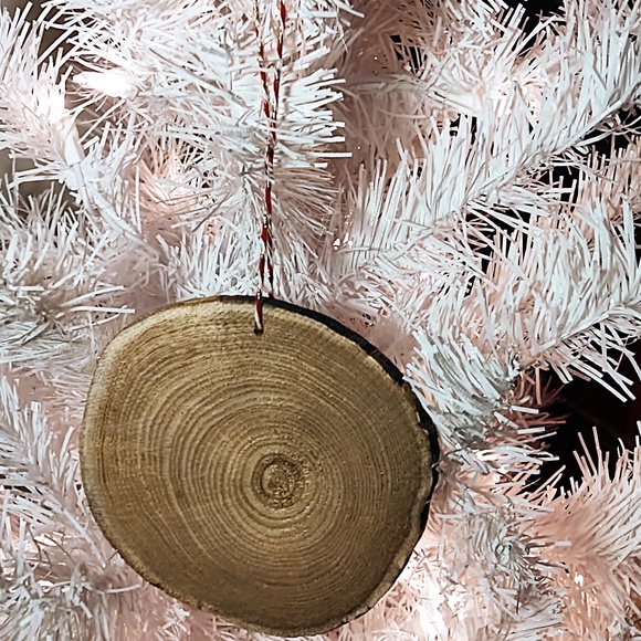 Hand Crafted Decoupage Wooden Christmas Ornament/Vintage Red Truck w/ Puppies - Picture 2 of 3
